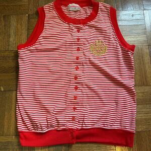 Vintage 90s In Resource nautical striped stretchy tank